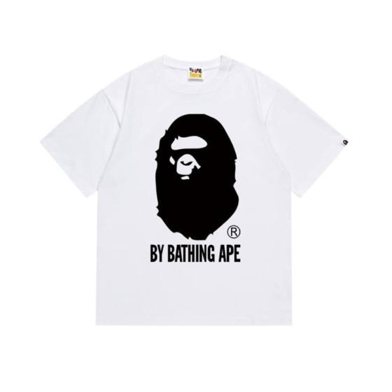 White BAPE T-Shirt with "BY BATHING APE" Logo